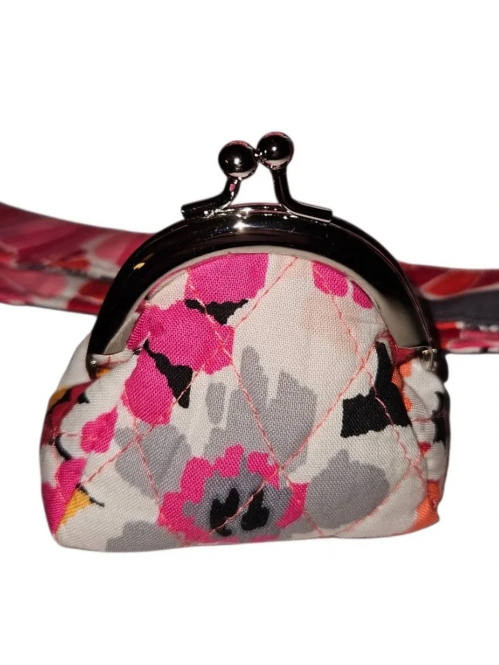 Vera Bradley Zinnia Floral Crossbody Bag in Pink and Red